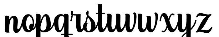 Glorynesia-Regular Font LOWERCASE