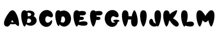GlossyFlat Font LOWERCASE