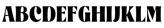 Glosta-Condensed Font UPPERCASE