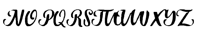 GlosterRustic Font UPPERCASE