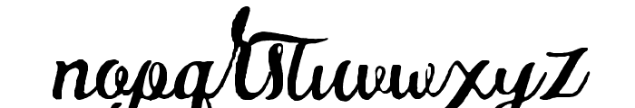 GlosterRustic Font LOWERCASE