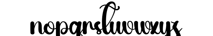 Glosy Font LOWERCASE