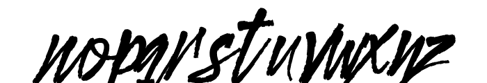 Gloucester Brush Script Font LOWERCASE