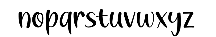 Glow Curly Font LOWERCASE