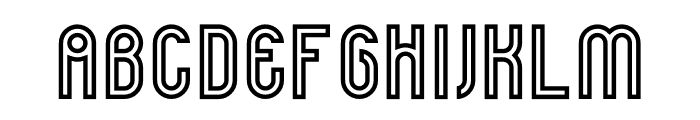 Glow Outliner Font LOWERCASE