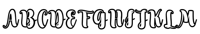GlowOutline-Regular Font UPPERCASE