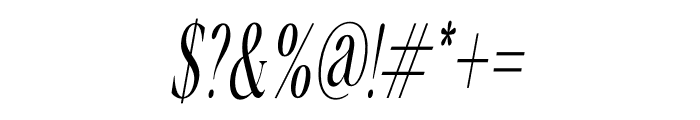 Glowins Italic Font OTHER CHARS