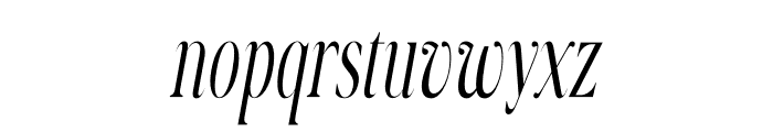 Glowins Italic Font LOWERCASE