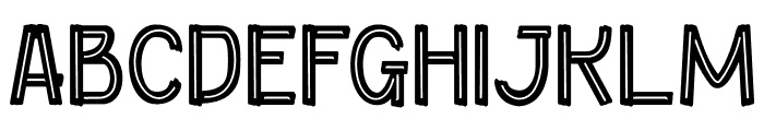 Gluez Four Font UPPERCASE