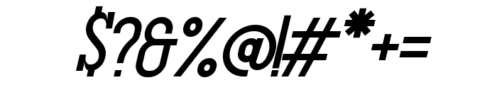 Gluttoner Slab Italic Font OTHER CHARS