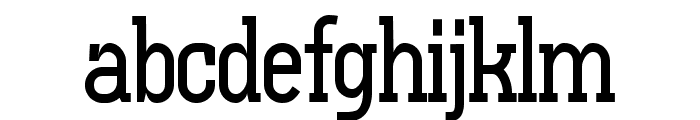 Gluttoner Slab Regular Font LOWERCASE