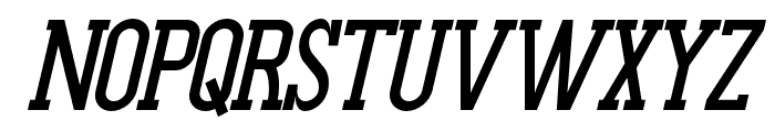 GluttonerSlab-Italic Font UPPERCASE