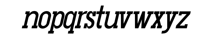 GluttonerSlab-Italic Font LOWERCASE