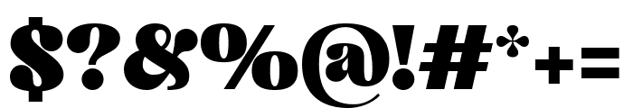 Glypster Black Font OTHER CHARS