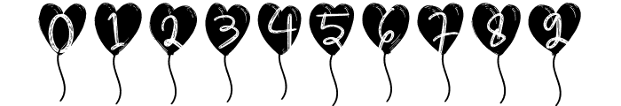 Go Love Balloon Font OTHER CHARS