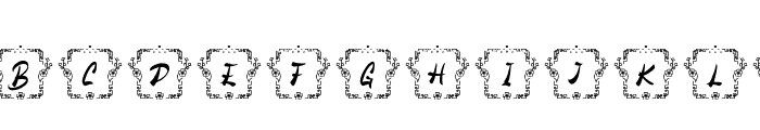 Goan Chinese Monogram Regular Font UPPERCASE