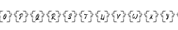 Goan Chinese Monogram Regular Font LOWERCASE