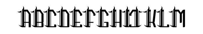 Goblack Font LOWERCASE
