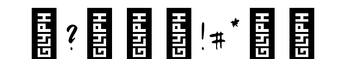 Godfrey Regular Font OTHER CHARS