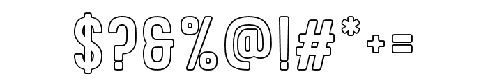 Godiva-Outline Font OTHER CHARS