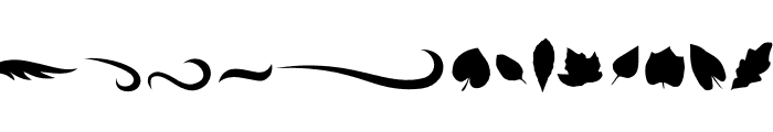 Godong Leaf Font LOWERCASE