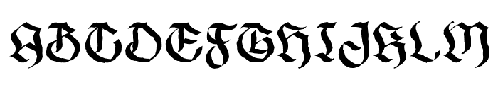 Gofarda Gothic Distort Font UPPERCASE