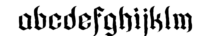 Gofarda Gothic Distort Font LOWERCASE