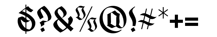 Gofarda Gothic Regular Font OTHER CHARS