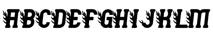 Gofired Burning Font UPPERCASE