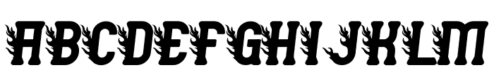 Gofired Burning Font LOWERCASE