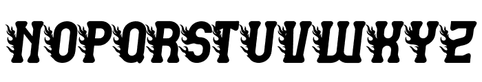 Gofired Burning Font LOWERCASE