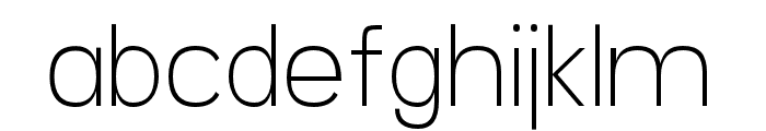 Gojali Thin Font LOWERCASE