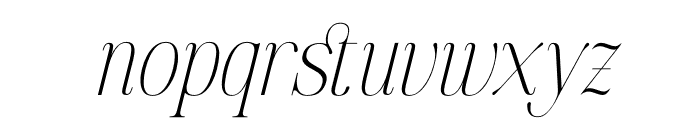 Golastika Italic Font LOWERCASE