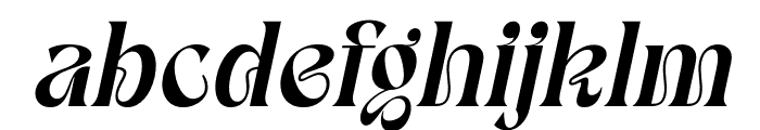 Gold Badge Italic Font LOWERCASE