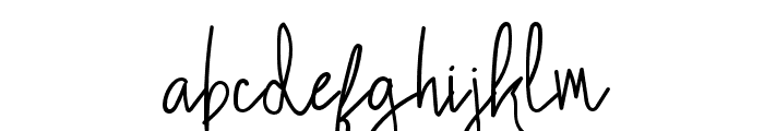 Gold Rush Handwriting Font LOWERCASE