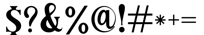 Goldbery Serif Font OTHER CHARS