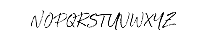 Golden Milkey Brush Regular Font UPPERCASE