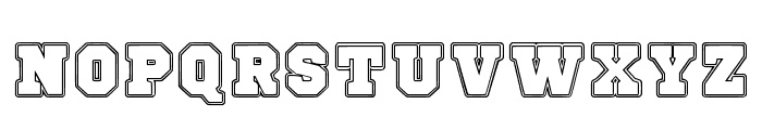 Golden Outline Regular Font UPPERCASE