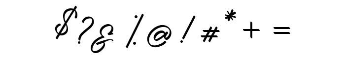 Golden Signature Regular Font OTHER CHARS