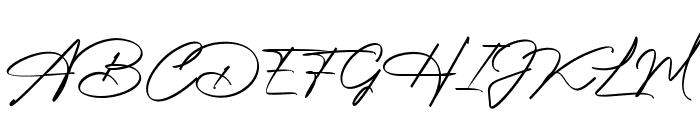 Golden Signature Regular Font UPPERCASE