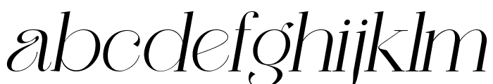 Golden Way Oblique Font LOWERCASE