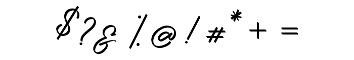 GoldenSignature-Regular Font OTHER CHARS