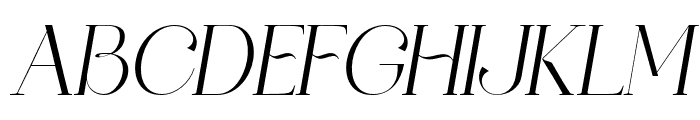 GoldenWay-Oblique Font UPPERCASE