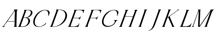 Goldencosmicitalic-Regular Font UPPERCASE