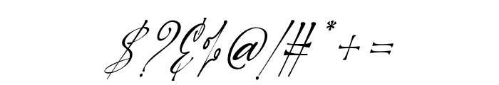 GoldingSignatureItalic-Italic Font OTHER CHARS