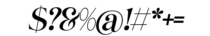 GoldinkBrittey-Oblique Font OTHER CHARS