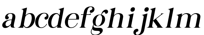 GoldinkBrittey-Oblique Font LOWERCASE