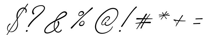 Goldstring Italic Font OTHER CHARS