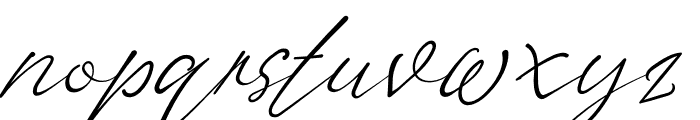 Goldstring Italic Font LOWERCASE