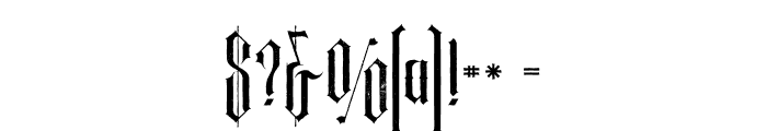 Goliath Grunge Font OTHER CHARS